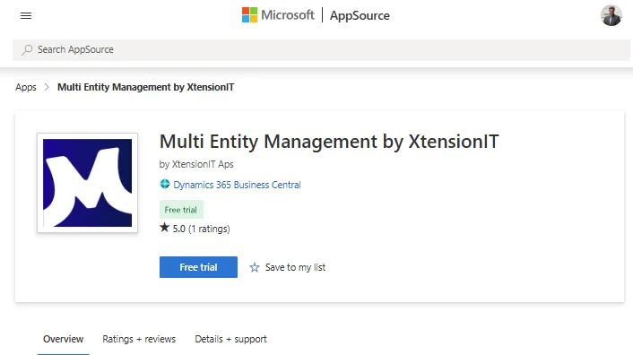 Multi Entity Management free trail