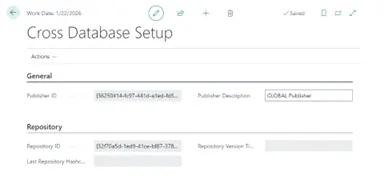 Cross Database Setup