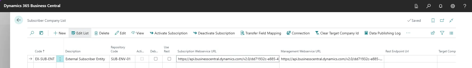 Webservices in Subscriber Company