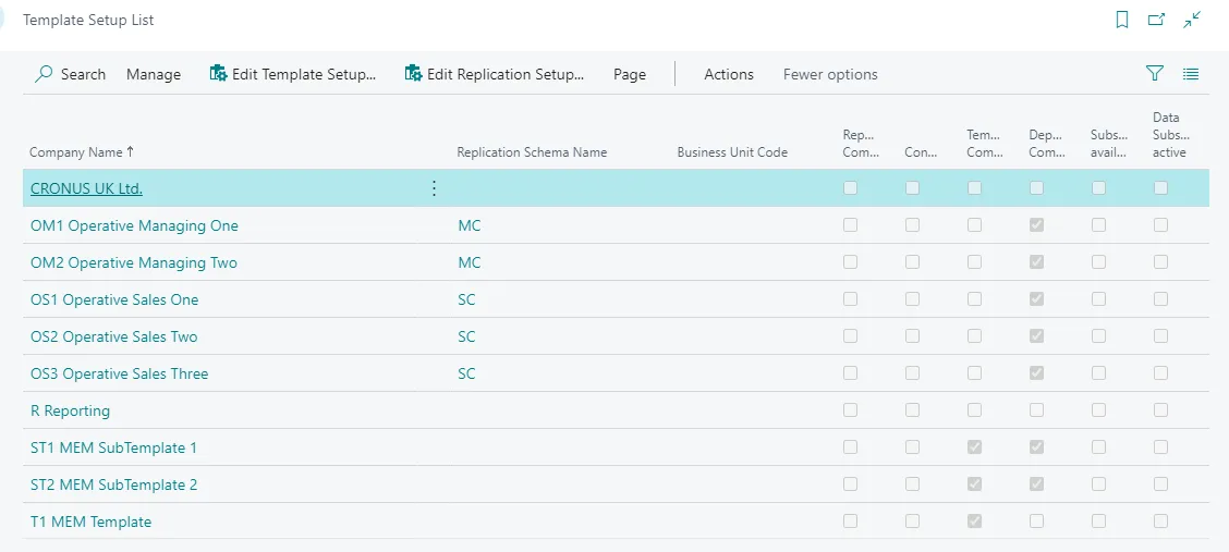 Setup Template Company