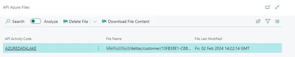 API Azure Files