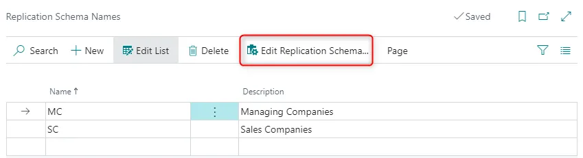 Replication Schema