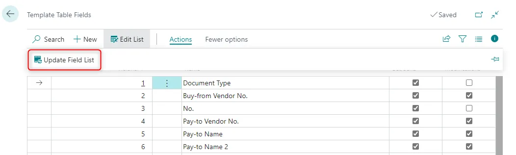 Extend field to existing table