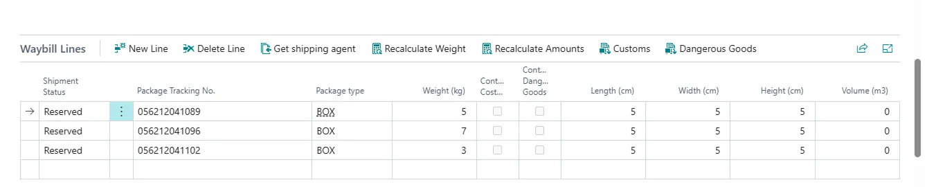 Package tracking no.