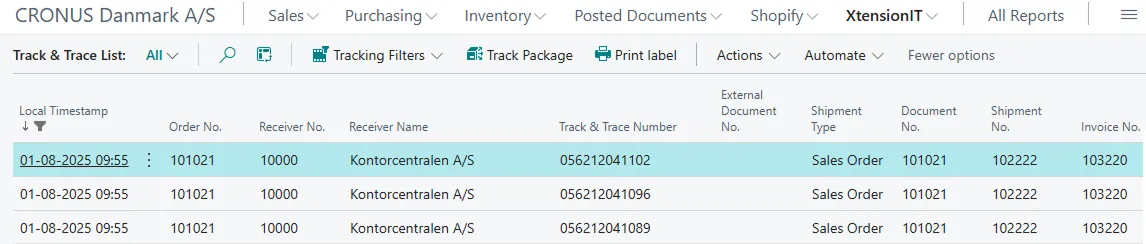 Track &#x26; Trace