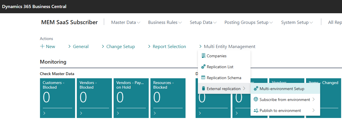Multi Environment Setup