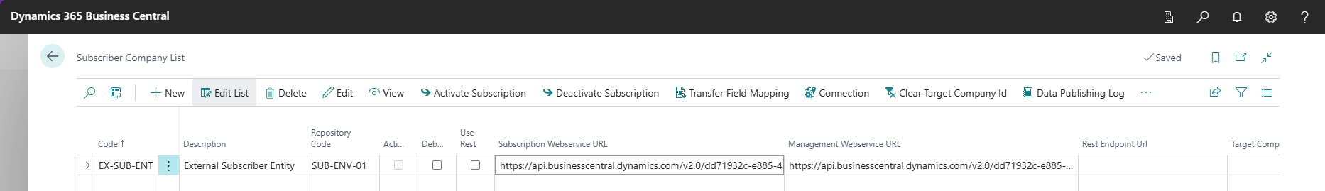 Webservices in Subscriber Company