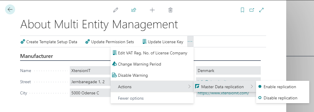Enabling and disabling replication