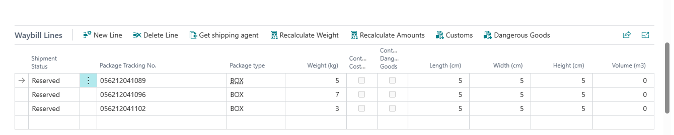 Package tracking no.