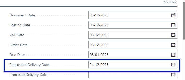 RequestedDeliveryDate