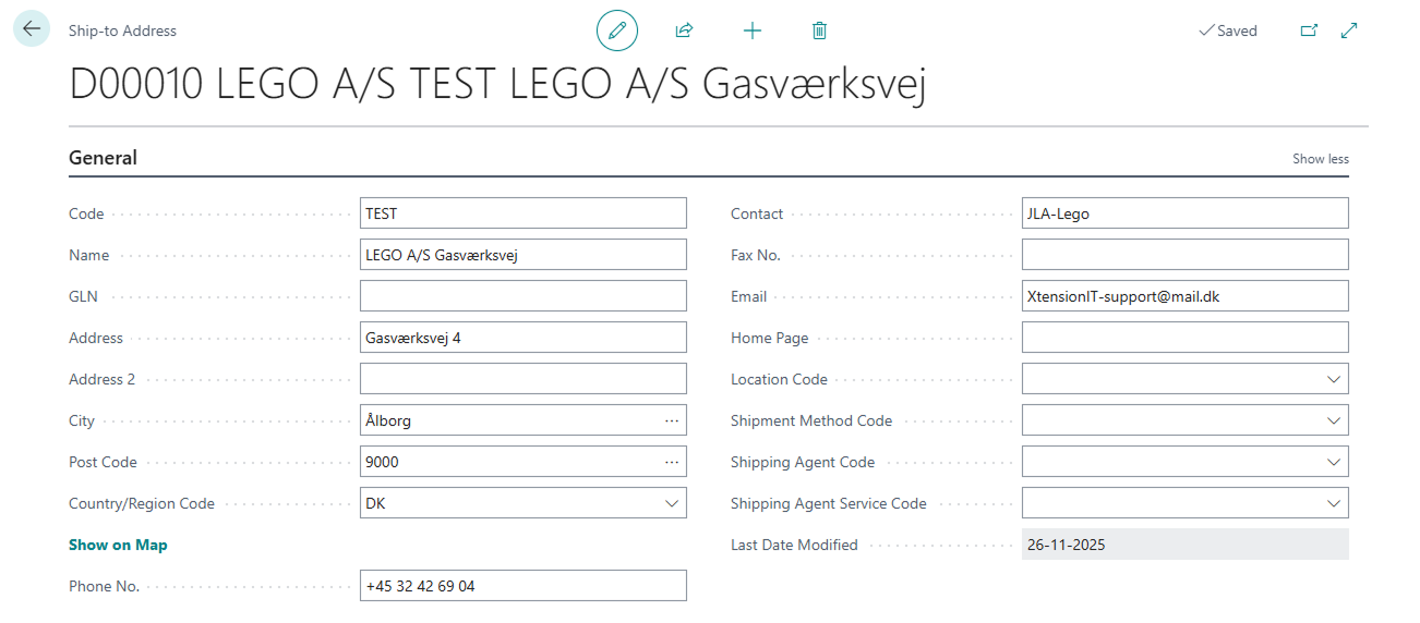 Custom Address